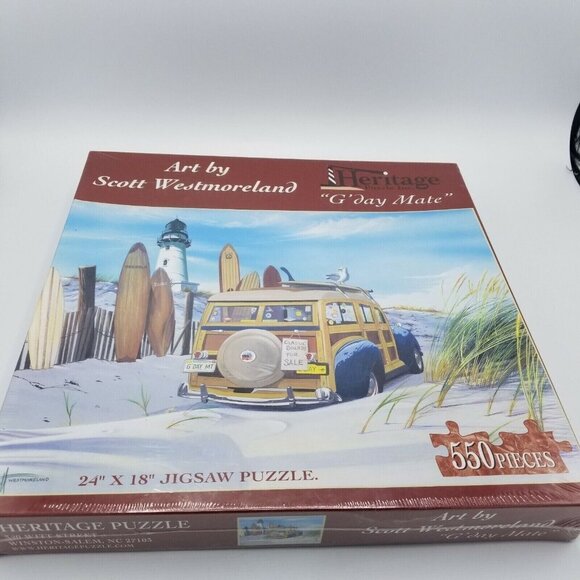 Heritage Puzzle - Scott Westmoreland - G'Day Mate - Jigsaw‎ Puzzle - 550 Pc - Picture 4 of 5